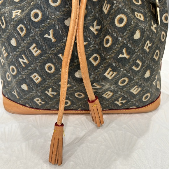 Dooney & Bourke Crossword Cesto Drawstring Shoulder Bag And Coin Purse - Picture 6 of 16